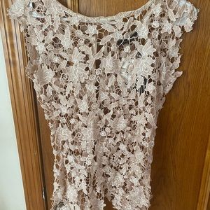 Miss Finch lace topper blouse